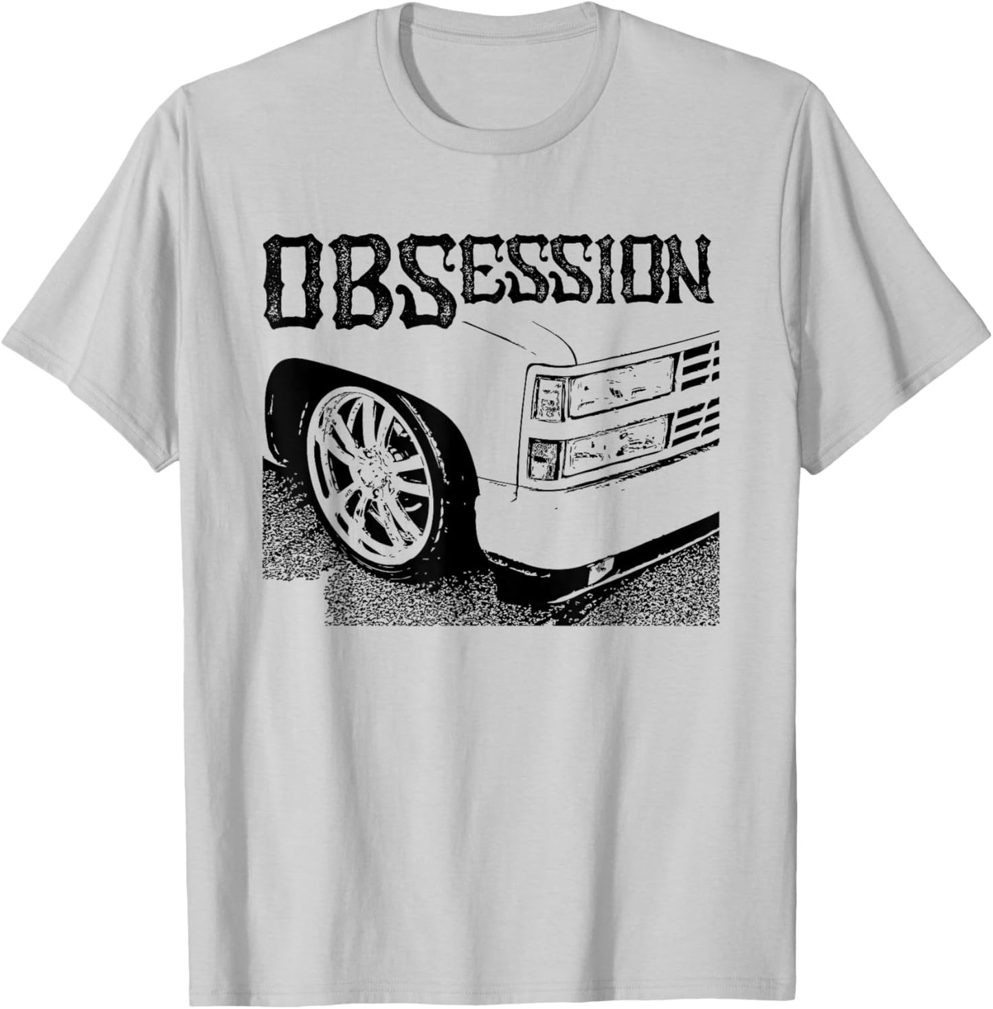 OBS Single Cab Truck Old Body Style Retro Vintage CK Truck T-Shirt - T-Shirt | Ash