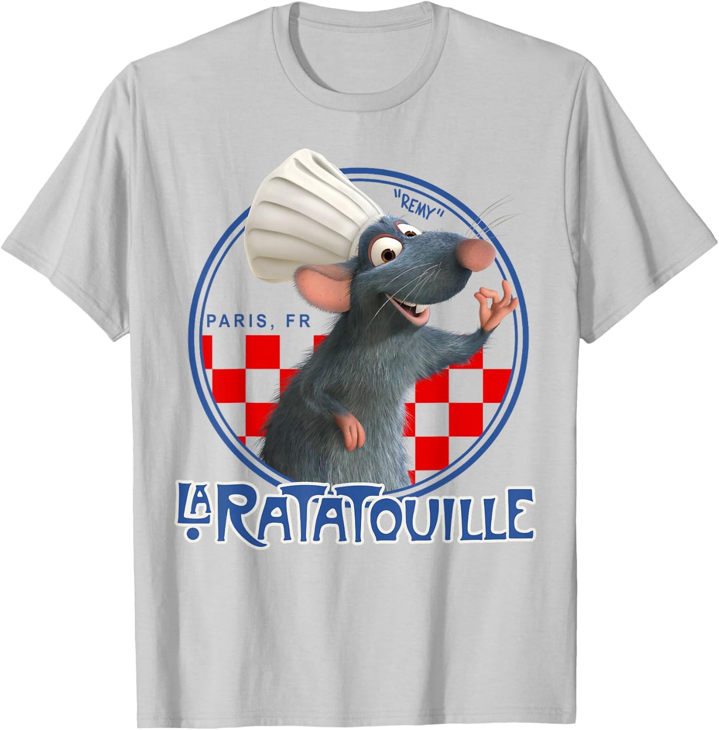 Disney Pixar Ratatouille Remy Chef Hat Portrait Small T-Shirt - T-Shirt | Ash
