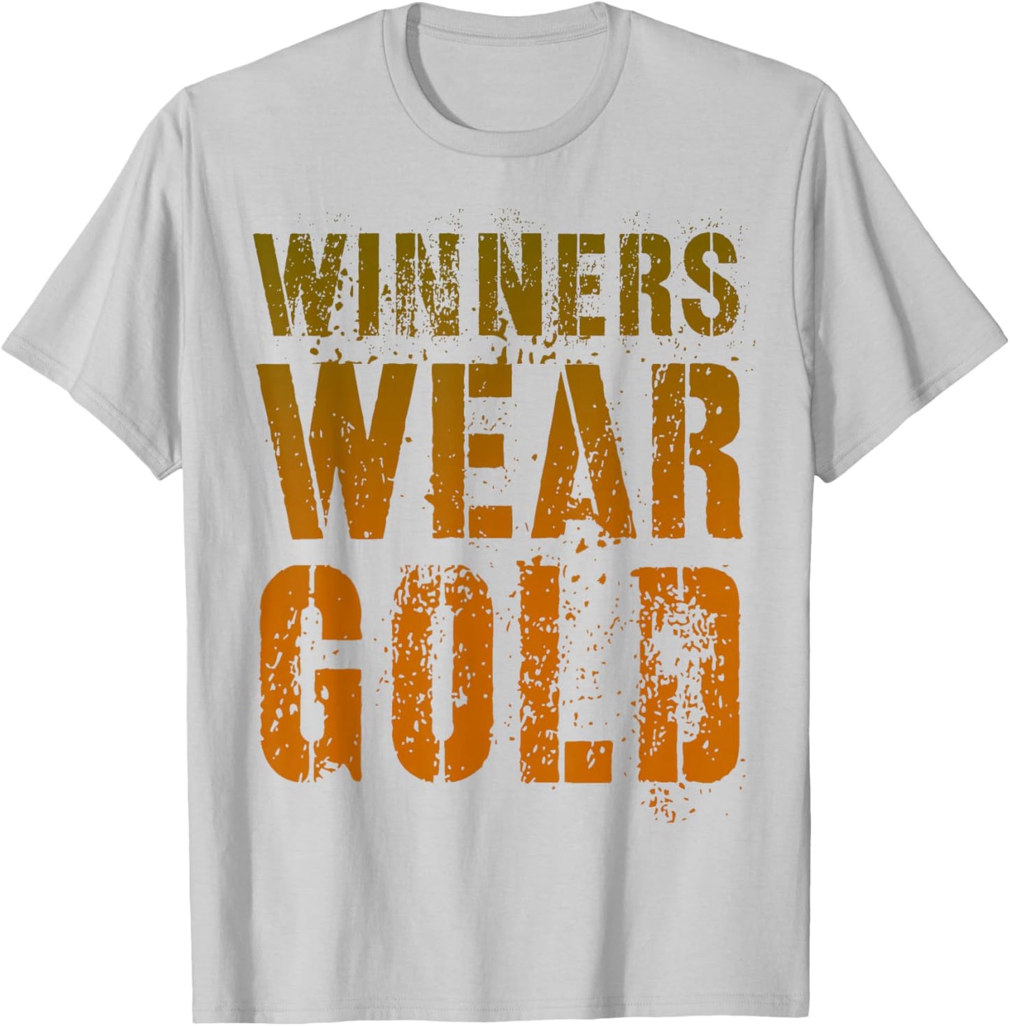 Vintage WINNERS WEAR GOLD Summer Camp War Game Team Cheer T-Shirt - T-Shirt | Ash