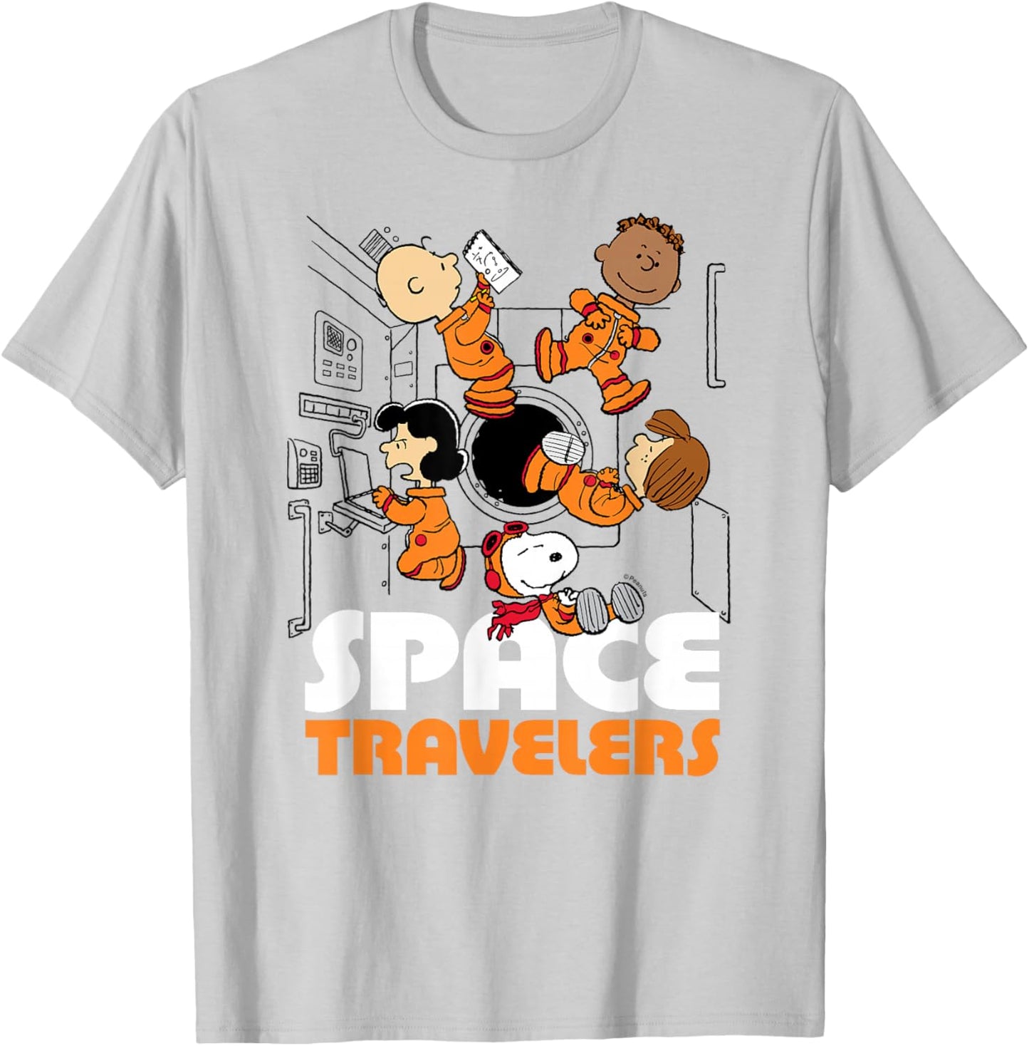 Peanuts - Space Travelers T-Shirt - T-Shirt | Ash