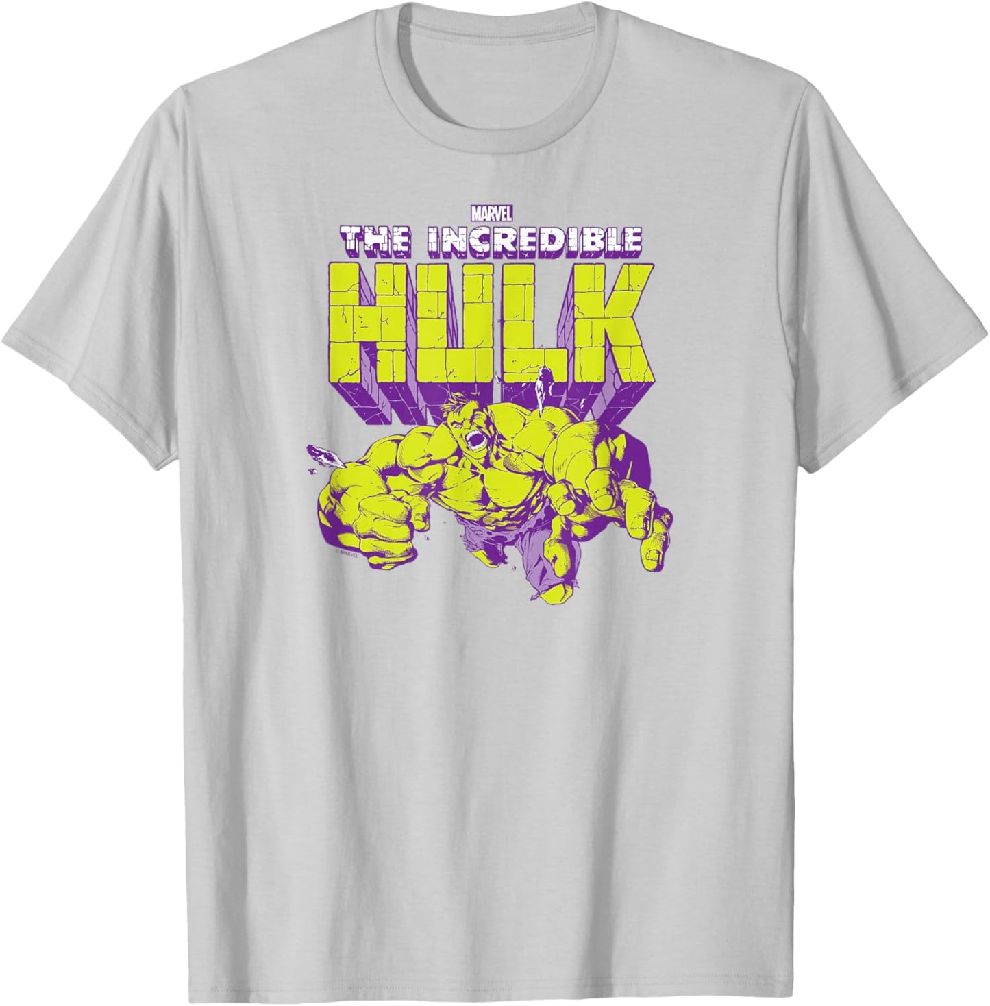 Hulk - Logo Pose T-Shirt - T-Shirt | Ash