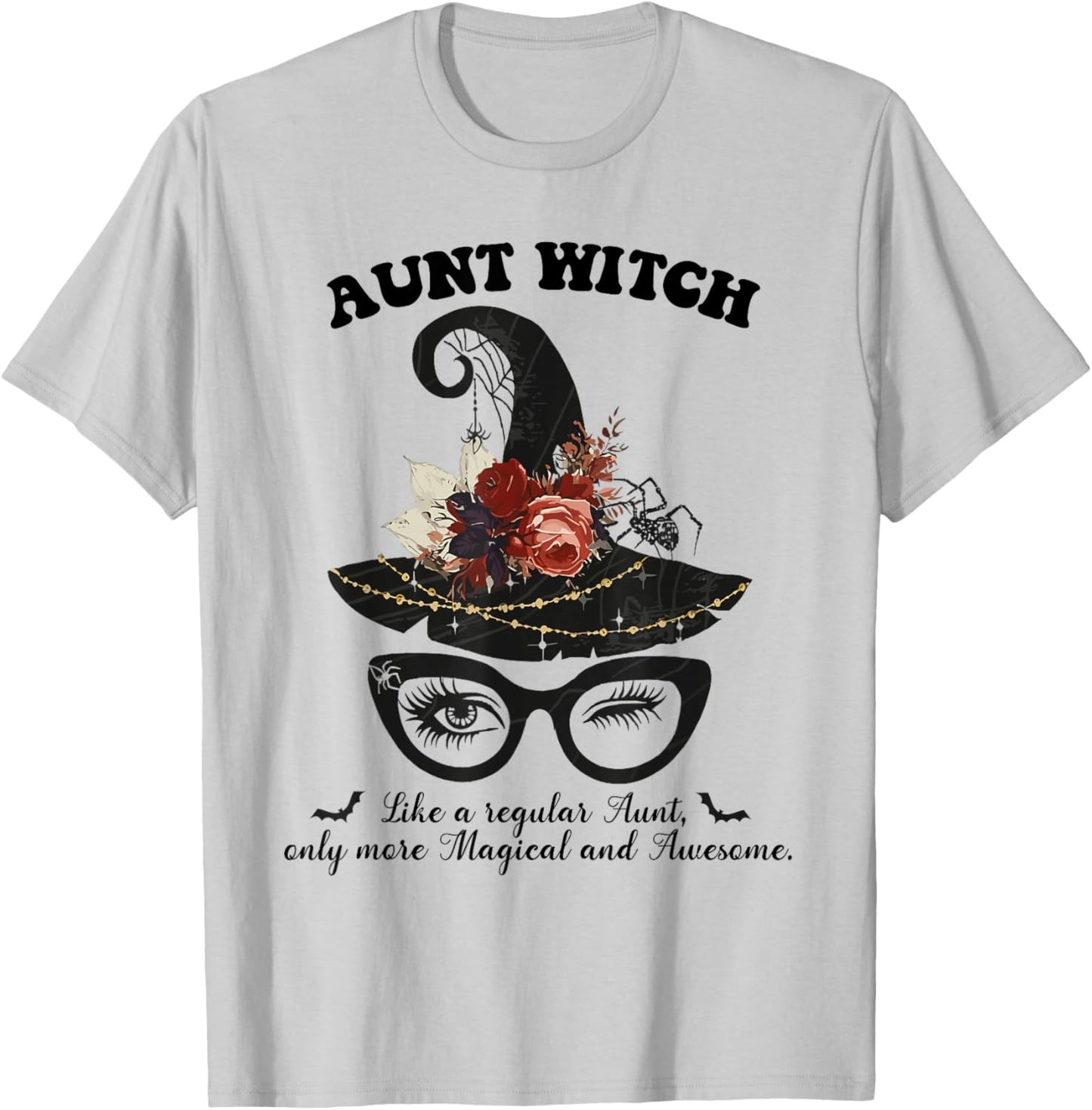 Magical Aunt Witch - Awesome Halloween Witchy Aunt Costume T-Shirt - T-Shirt | Ash