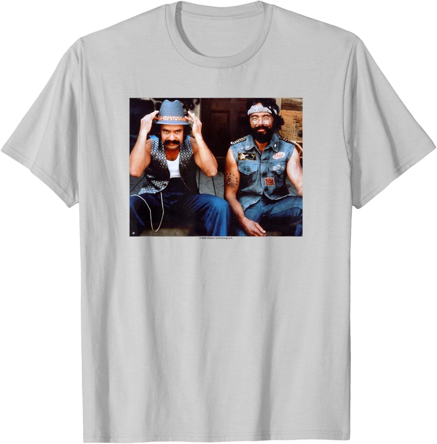 Cheech & Chong's Next Movie Hanging Out Picture T-Shirt - T-Shirt | Ash