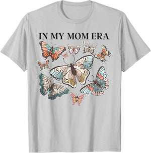In My Mom Era Butterfly T-Shirt - T-Shirt | Ash