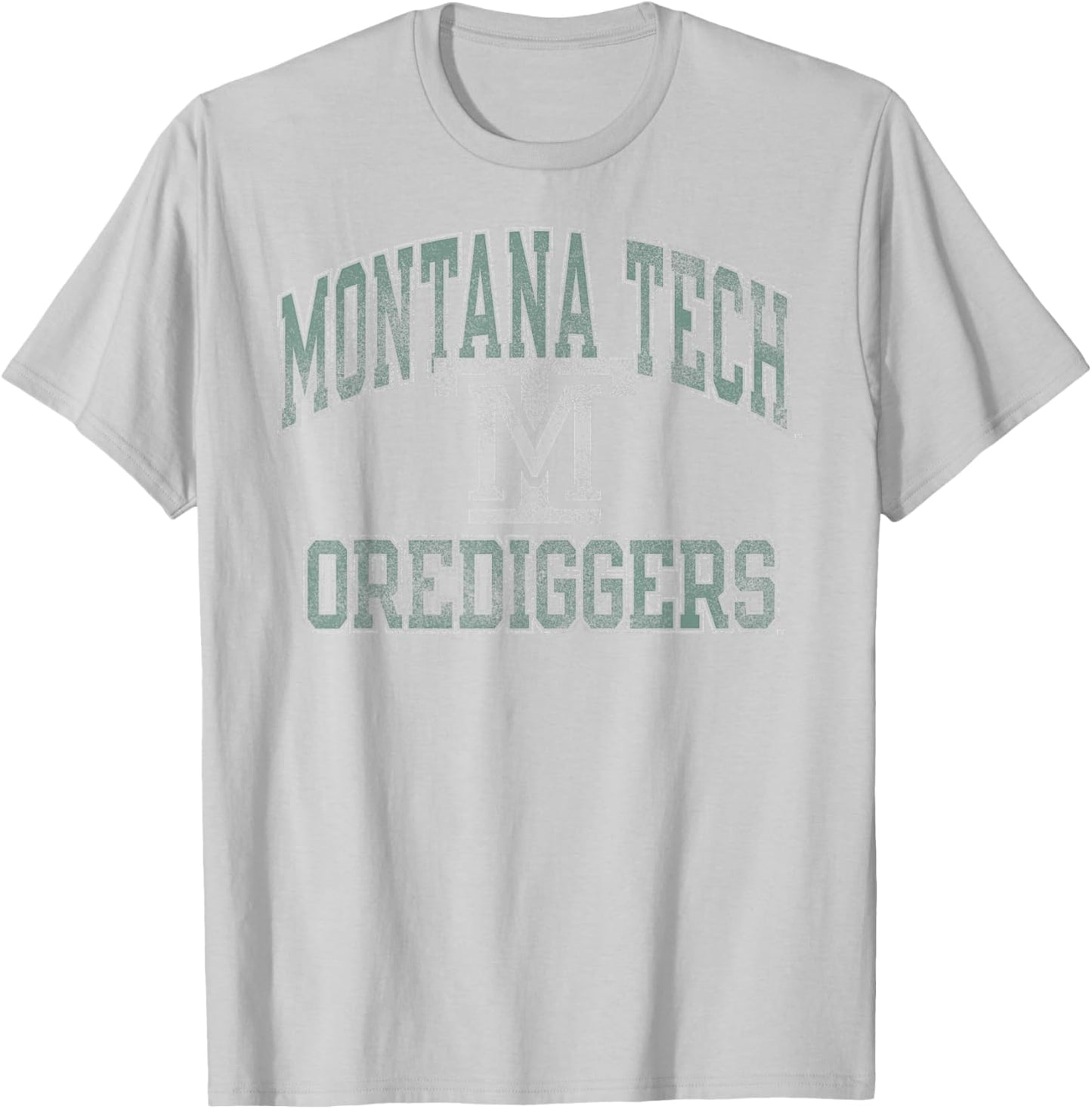 Montana Tech Orediggers Vintage Worn Heather Gray T-Shirt - T-Shirt | Ash