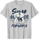 Fukuoka City Retro Sumo Japan Aesthetics 80s Fukuoka T-Shirt - T-Shirt | Ash