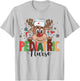 Christmas Pediatric Nurse Reindeer Nursing Xmas T-Shirt - T-Shirt | Ash