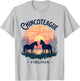 Chincoteague Virginia Scenic Sunset Horse Design T-Shirt - T-Shirt | Ash