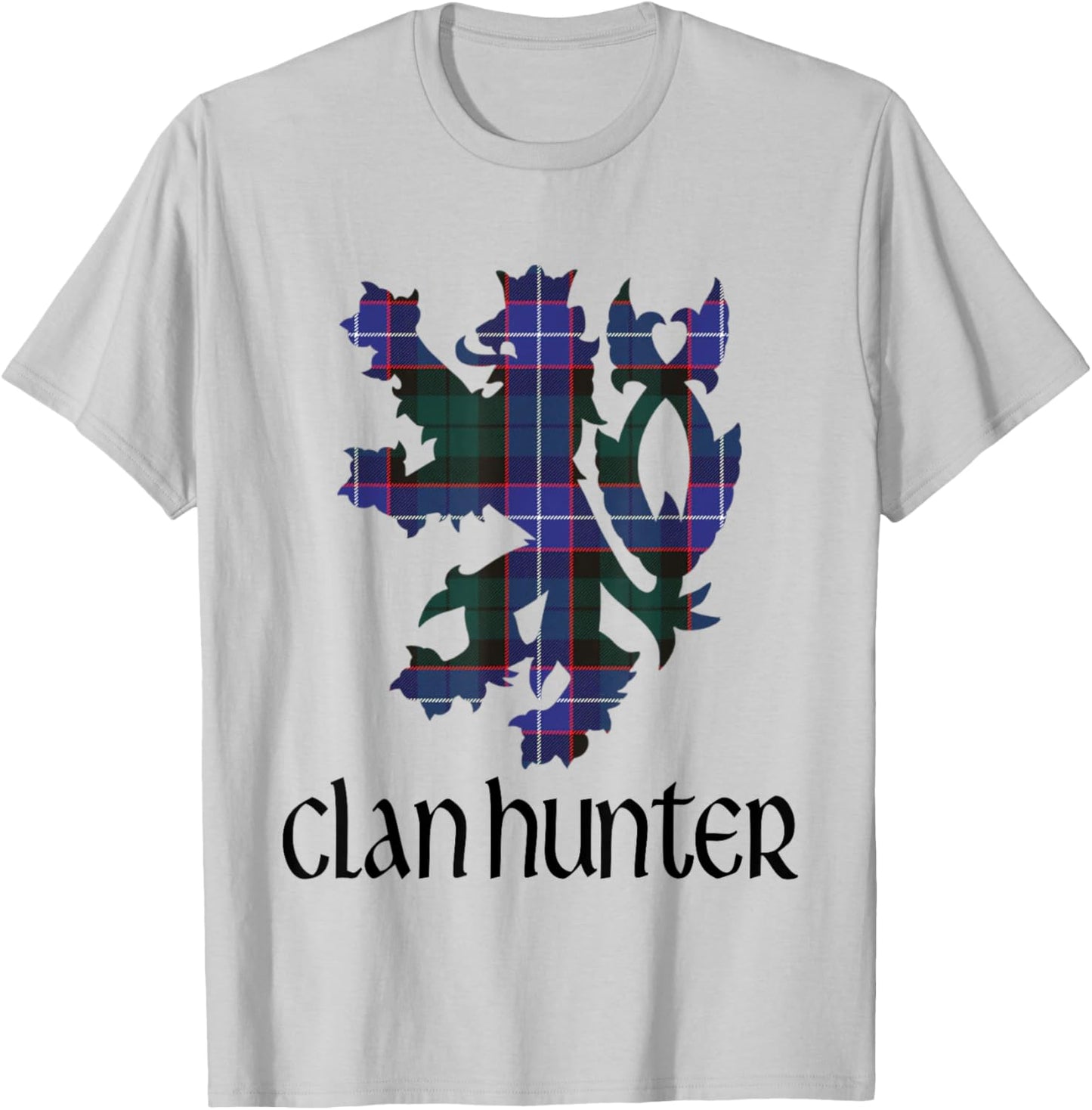 Clan Hunter Tartan Scottish Family Name Scotland Pride T-Shirt - T-Shirt | Ash