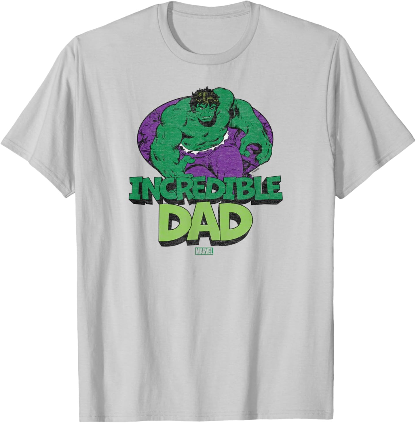 Hulk - Incredible Dad Father's Day T-Shirt - T-Shirt | Ash