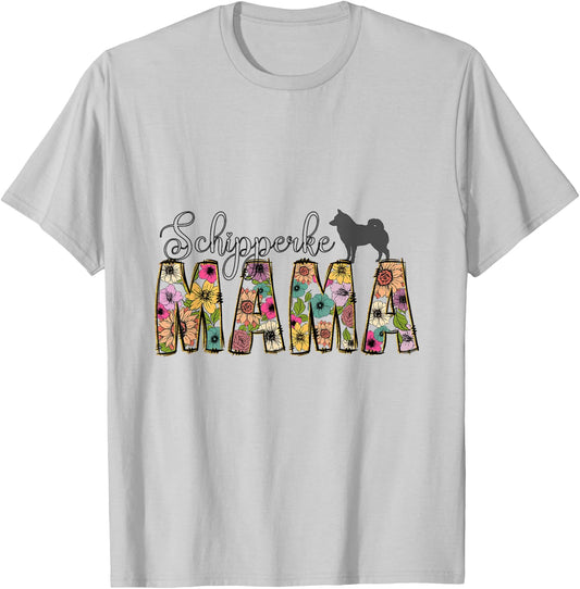 Schipperke Dog T-Shirt - T-Shirt | Ash