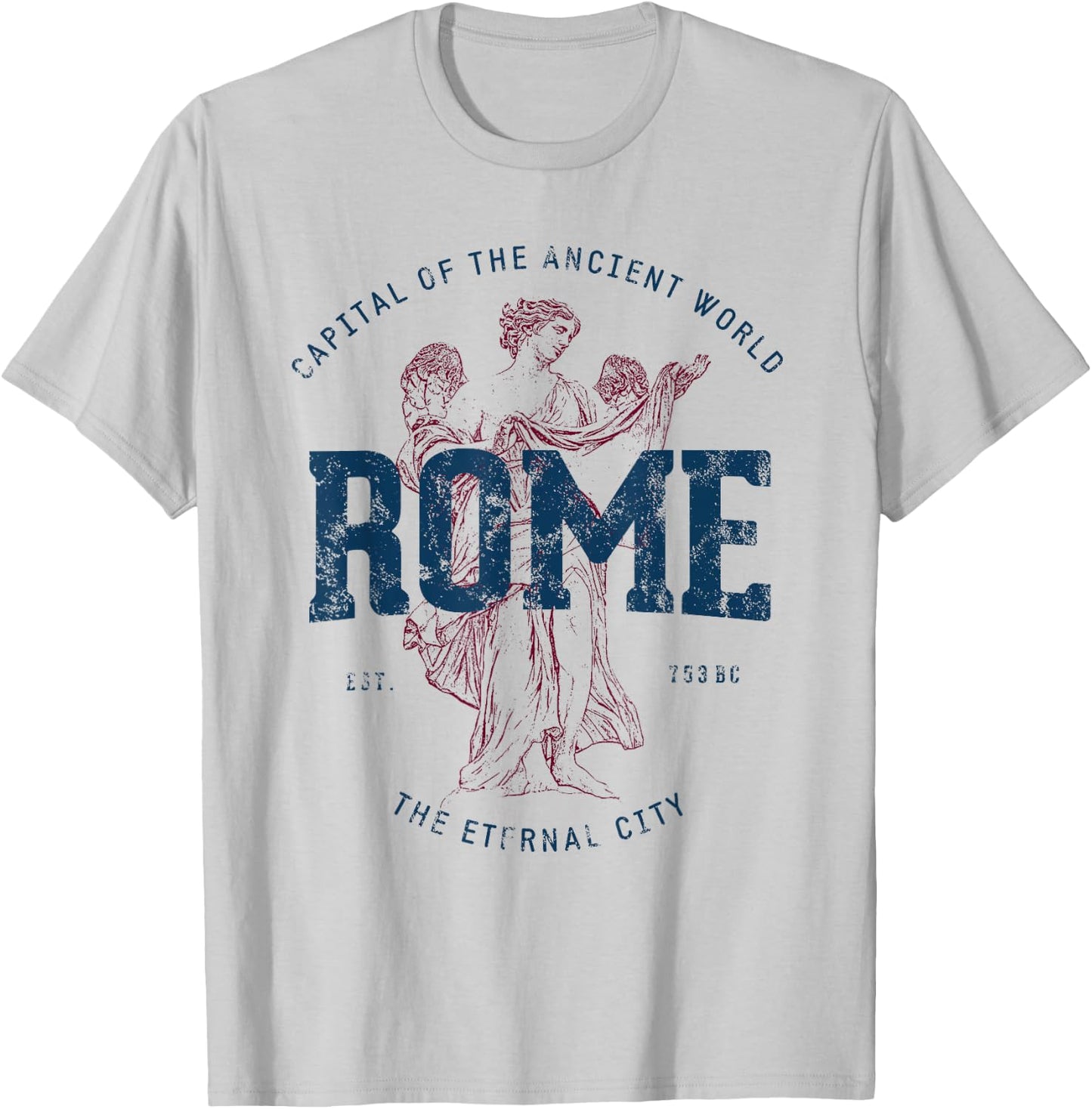 Vintage Italy Rome Retro T-Shirt - T-Shirt | Ash