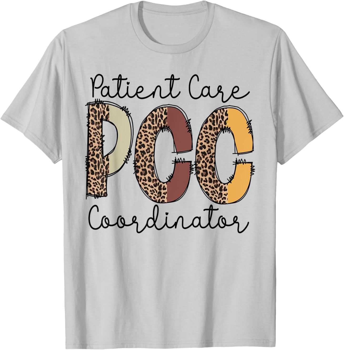 PCC patient care coordinator job work medical patients T-Shirt - T-Shirt | Ash