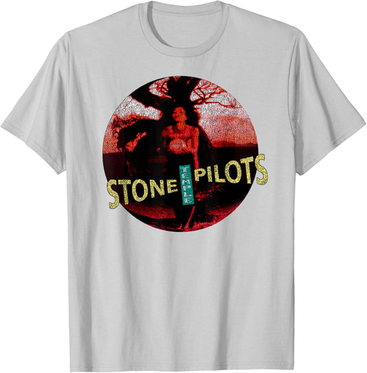 Stone Temple Pilots – Core Circle on Silver T-Shirt - T-Shirt | Ash