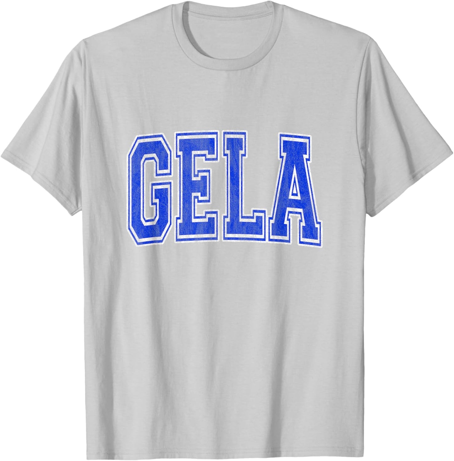 Gela Italy - Gela Varsity Logo - Gela Italia T-Shirt - T-Shirt | Ash