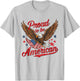 Retro Proud To Be An American 4th Of July Toddler Kids T-Shirt - T-Shirt | Ash