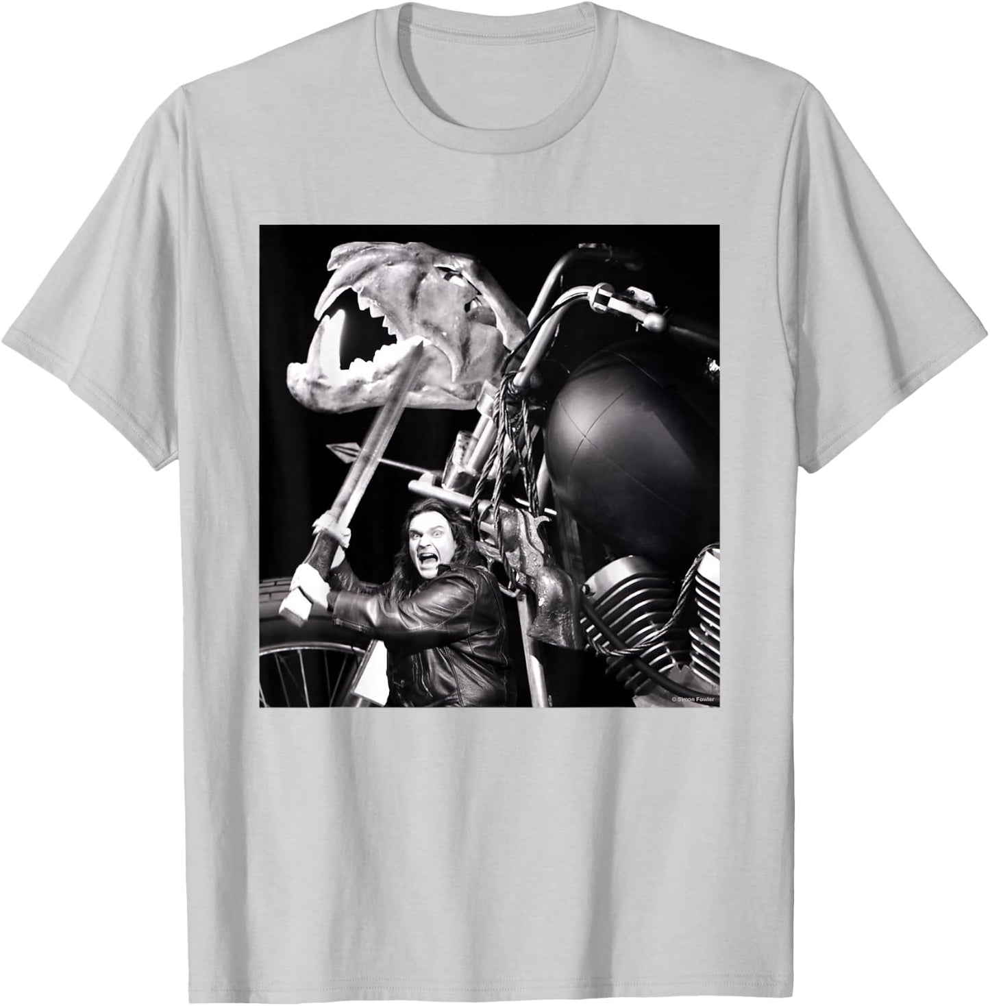 Meatloaf Bad Attitude Tour 1985 By Simon Fowler T-Shirt - T-Shirt | Ash