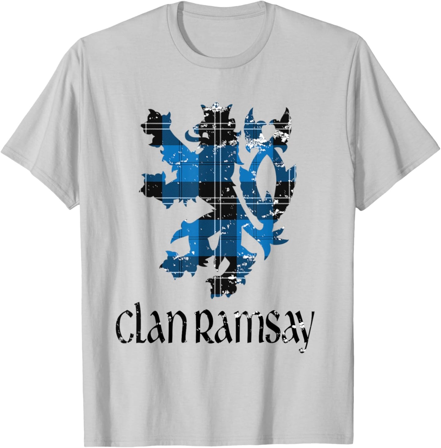 Clan Ramsay Tartan Scottish Family Name Scotland Pride T-Shirt - T-Shirt | Ash