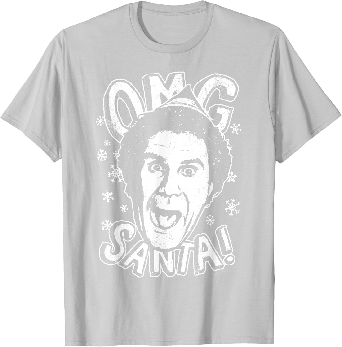 Elf OMG Santa T-Shirt - T-Shirt | Ash