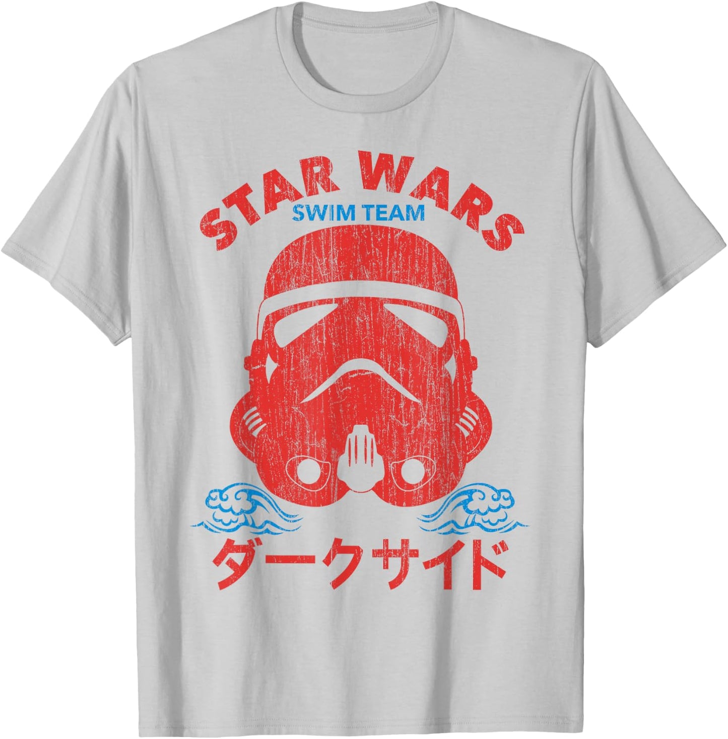 Star Wars Swim Team Stormtrooper Helmet T-Shirt - T-Shirt | Ash