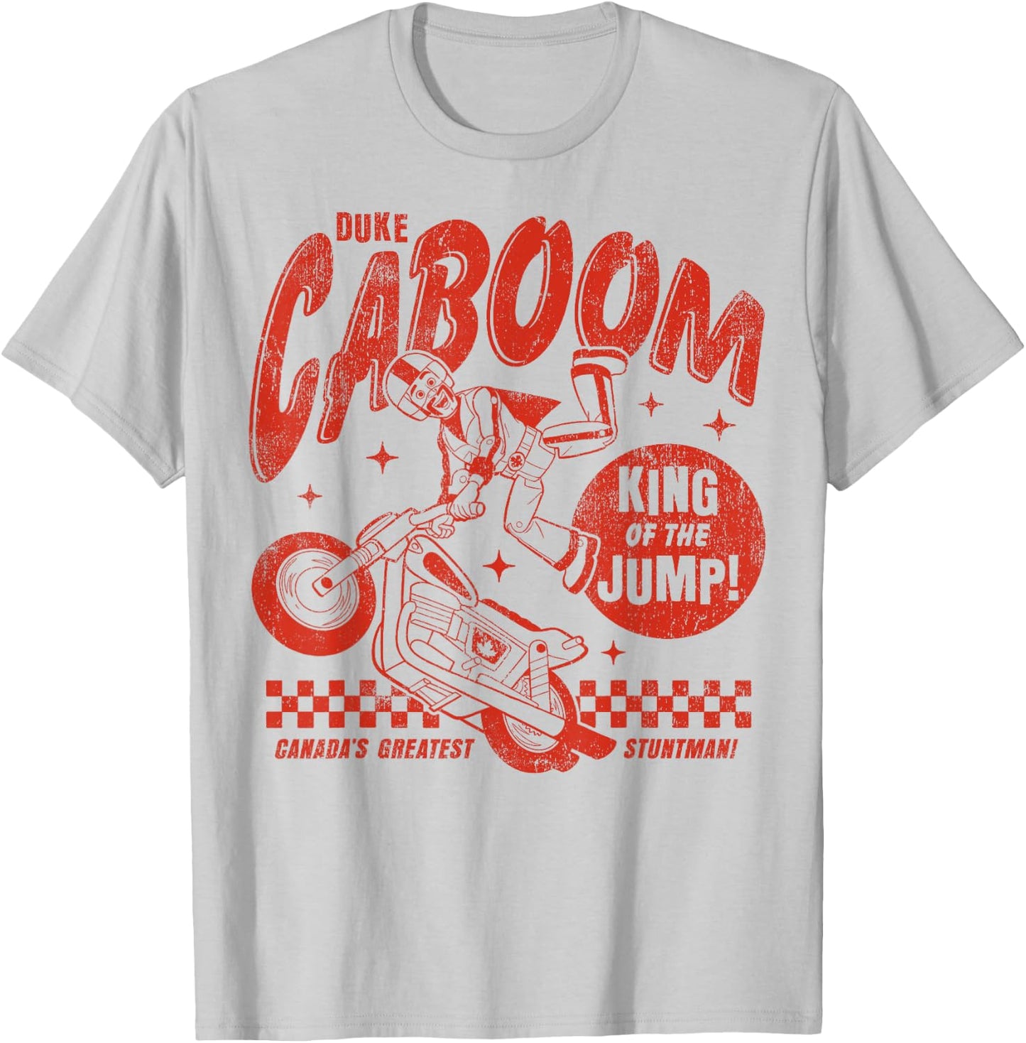 Disney Pixar Toy Story Duke Caboom Greatest Stuntman T-Shirt - T-Shirt | Ash
