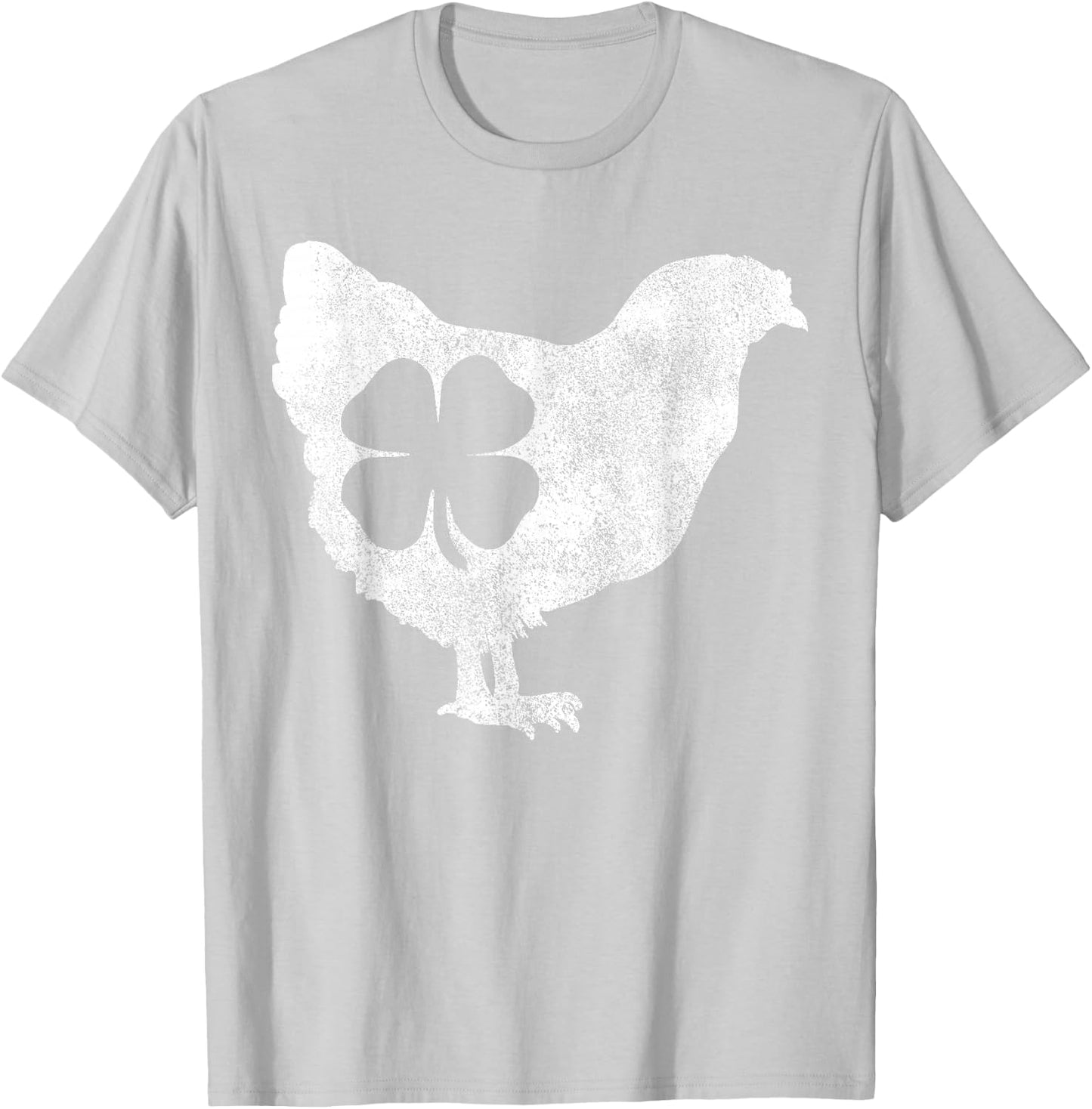 Chicken Bird Hen Shamrock St. Patrick's Day Saint Paddy's T-Shirt - T-Shirt | Ash