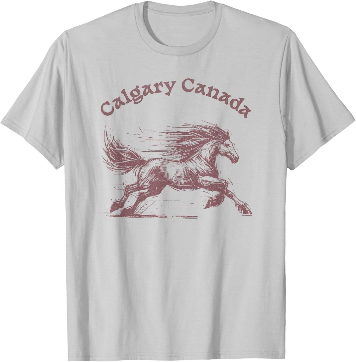 Calgary Canada Horse Rodeo T-Shirt - T-Shirt | Ash
