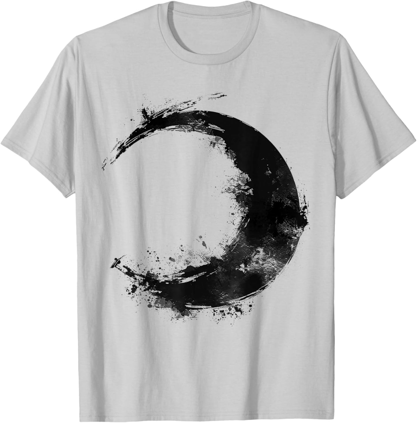Moon Lover Painting Art Drawing Abstract Graphic Moon T-Shirt - T-Shirt | Ash