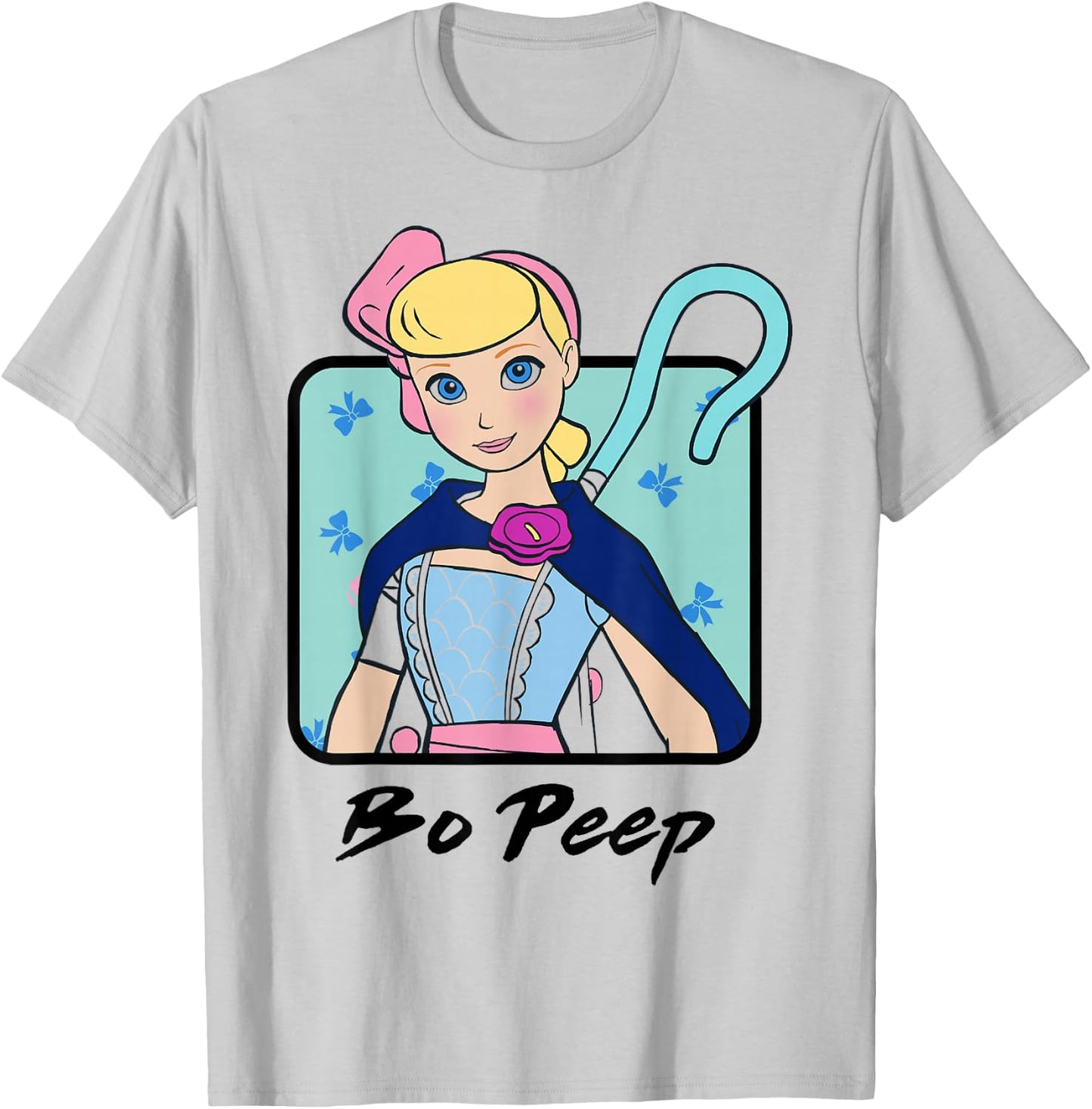Disney Pixar Toy Story 4 Bo Peep Colorful Bust Portrait T-Shirt - T-Shirt | Ash