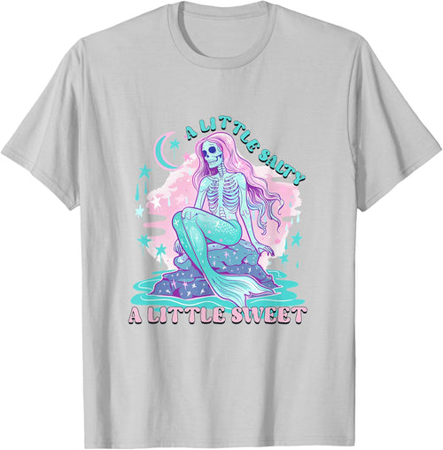 A Little Salty A Little Sweet Mermaid Skeleton Summerween Men Women
