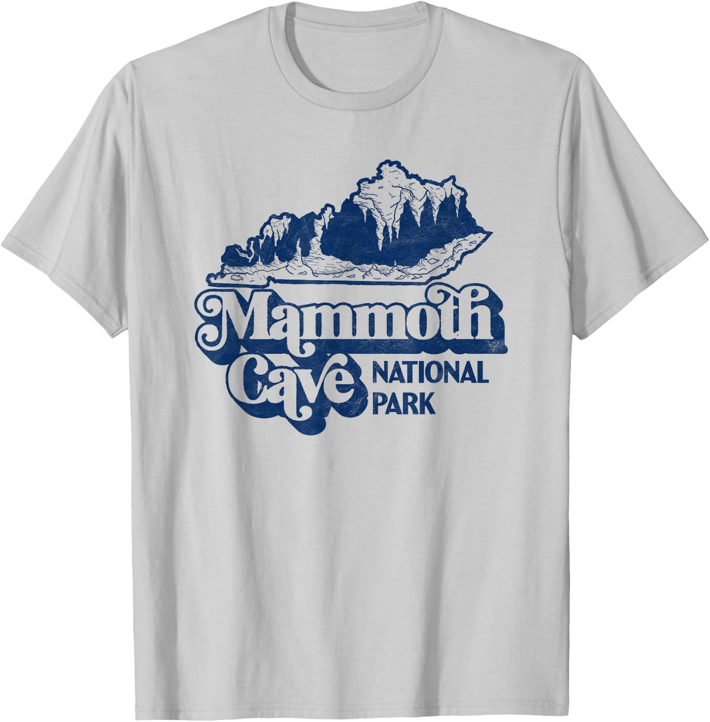 Mammoth Cave National Park Kentucky Cavern Vintage Retro T-Shirt - T-Shirt | Ash