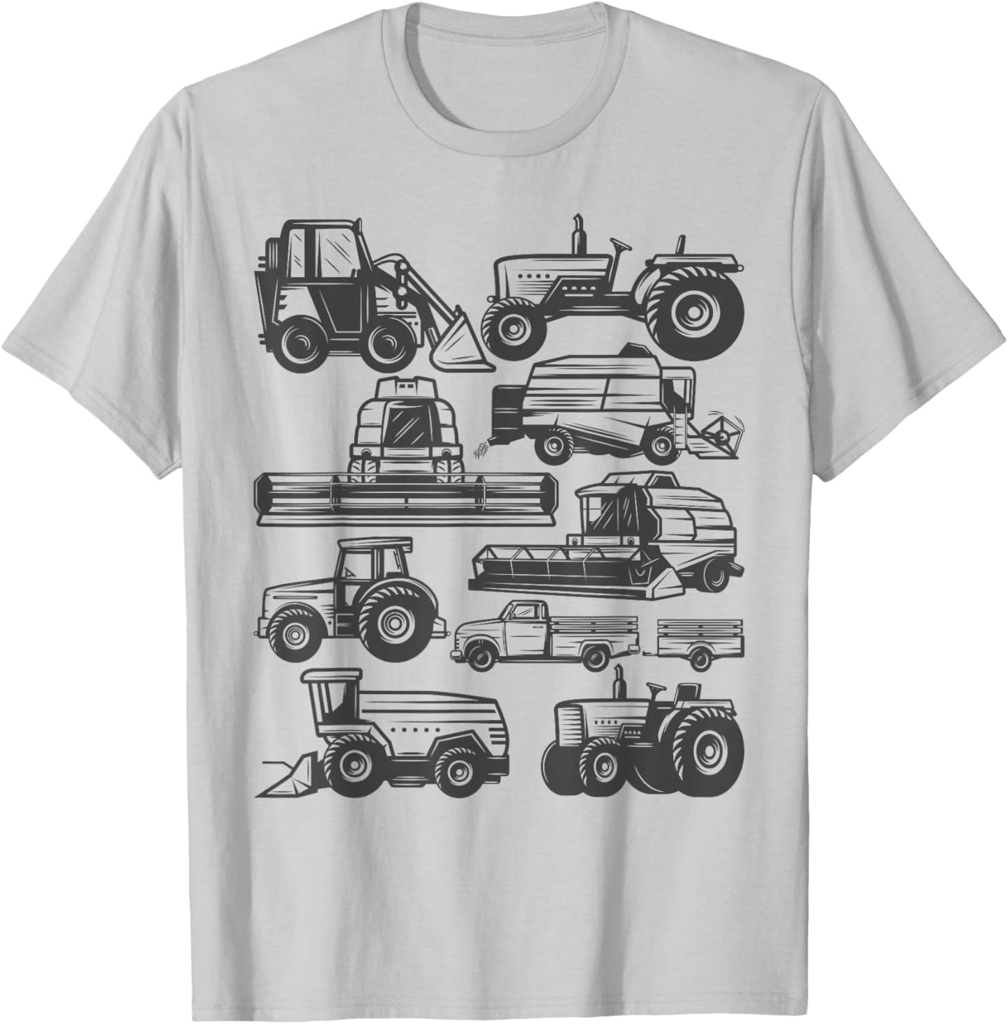 Tractor Farmer Farming Trucks Farm Boys Toddlers Girls Kids T-Shirt - T-Shirt | Ash