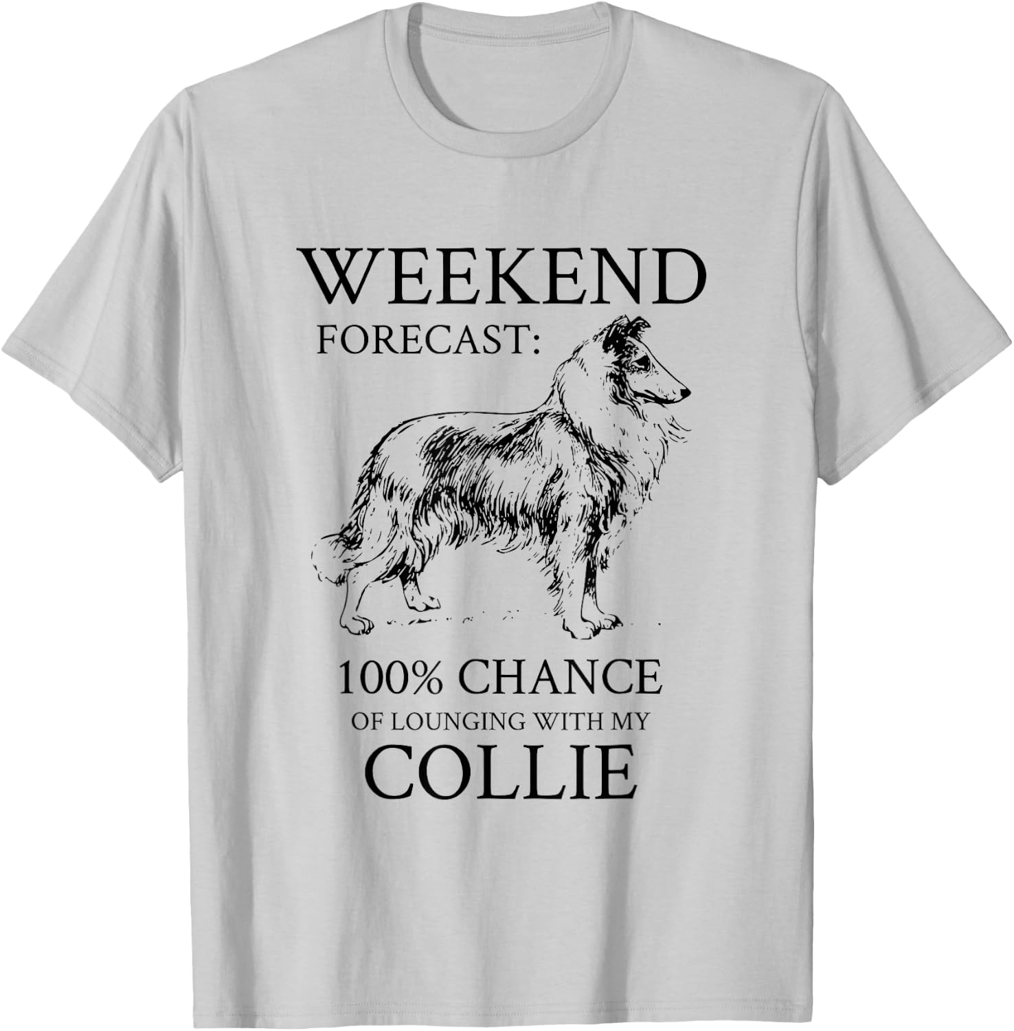 Collie Dog Men Women Girls Kids T-Shirt - T-Shirt | Ash