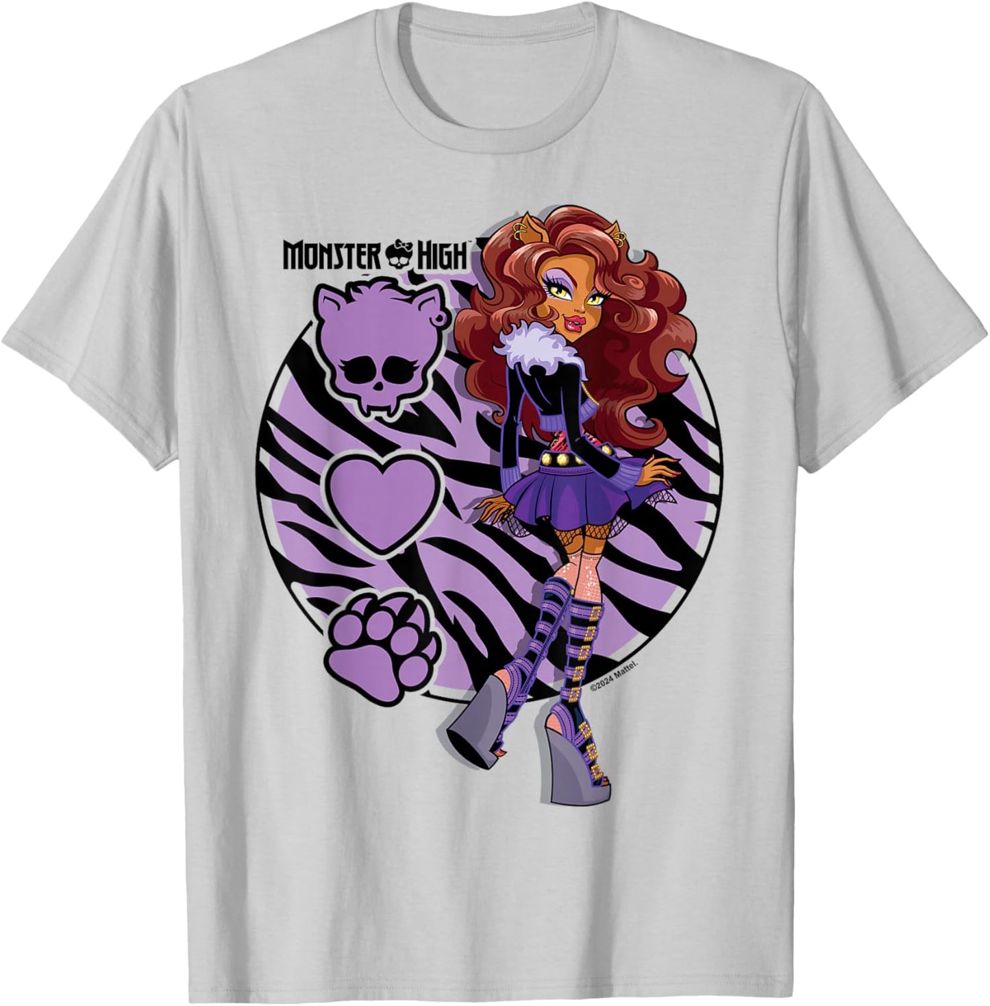 Monster High -Clawdeen Werewolf T-Shirt - T-Shirt | Ash