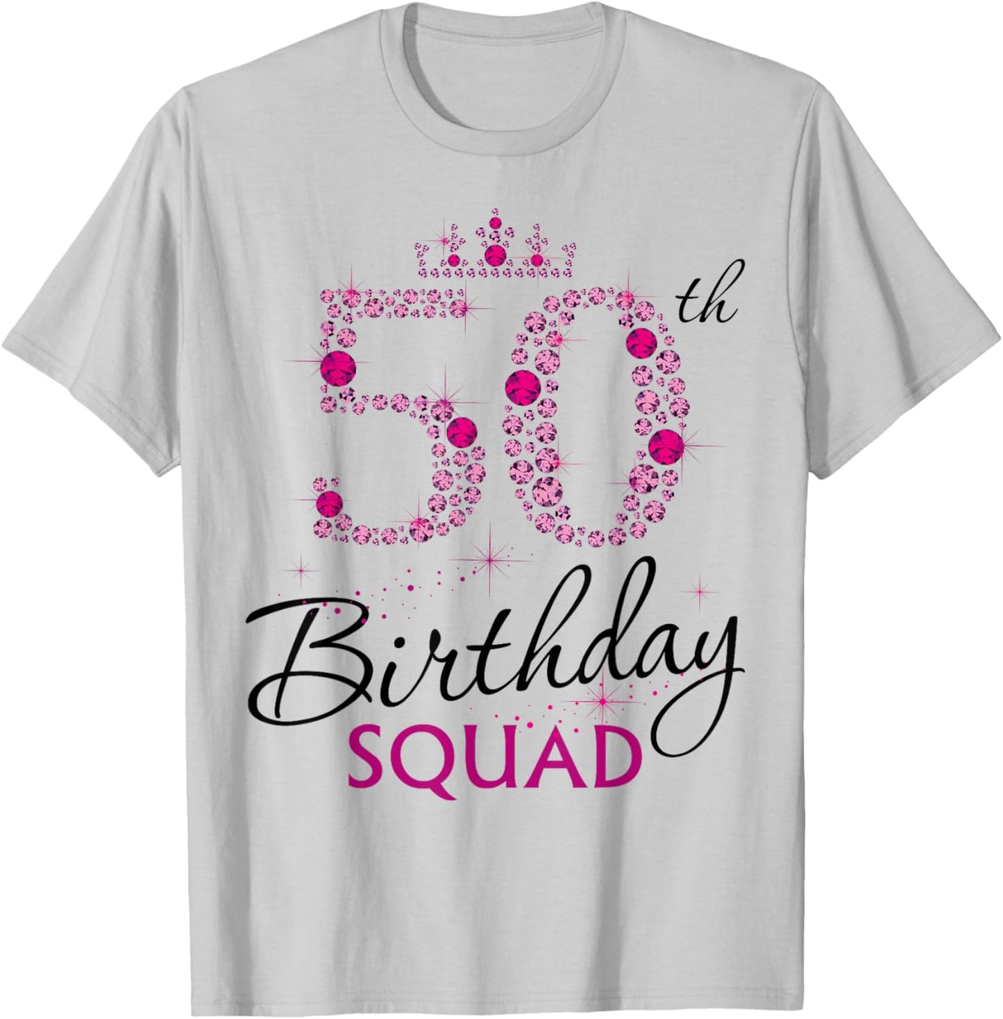 50th Bday Group Birthday 50 Birthday 50 Party Crew Squad T-Shirt - T-Shirt | Ash