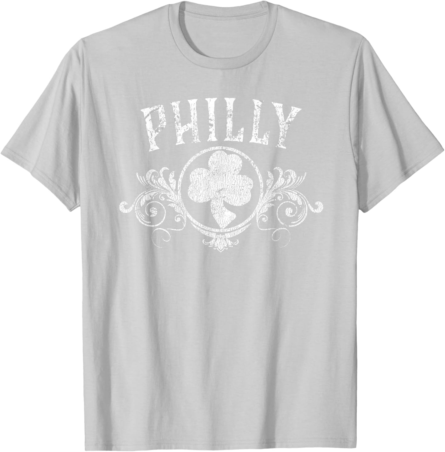 Philly Philadelphia St Patricks Day Shamrock T-Shirt - T-Shirt | Ash
