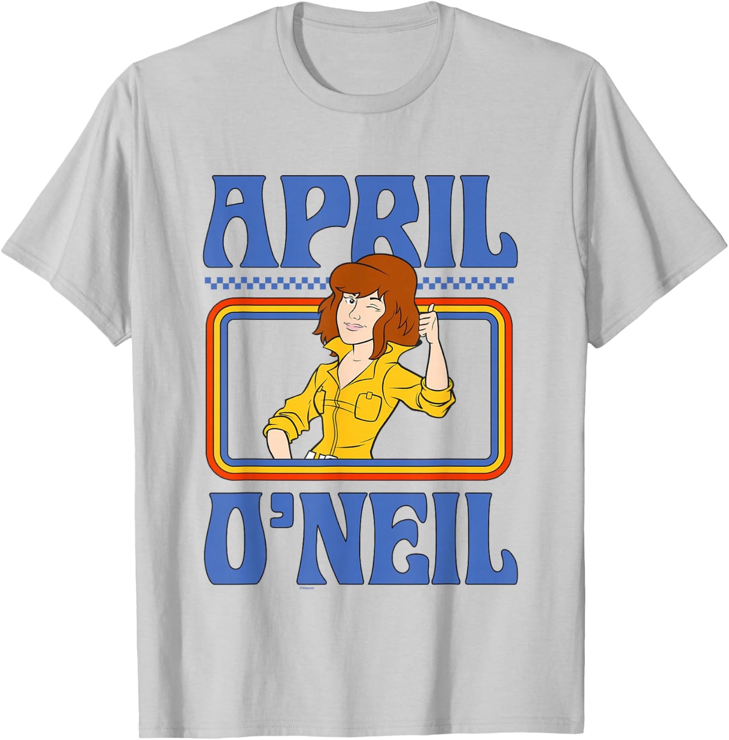 Teenage Mutant Ninja Turtles April O'Nel Vintage Portrait T-Shirt - T-Shirt | Ash