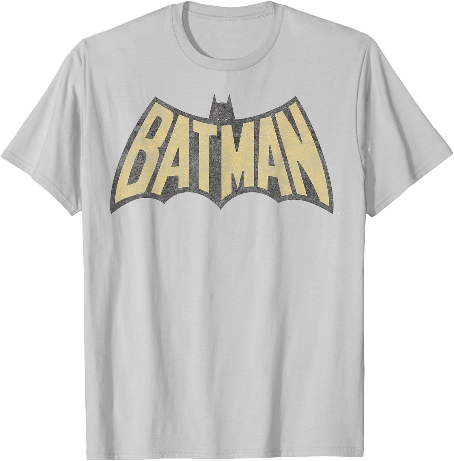 DC Comics Batman Gold Vintage Logo T-Shirt - T-Shirt | Ash