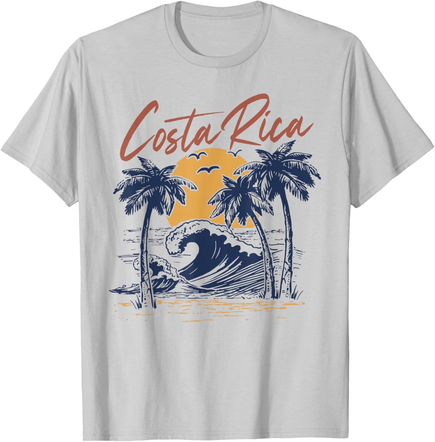 Costa Rica Tropical T-Shirt - T-Shirt | Ash