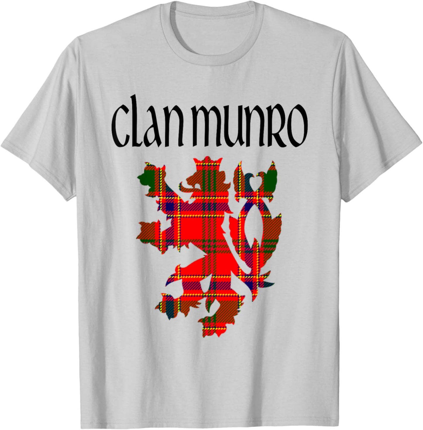 Clan Munro Tartan Scottish Family Name Scotland Pride T-Shirt - T-Shirt | Ash