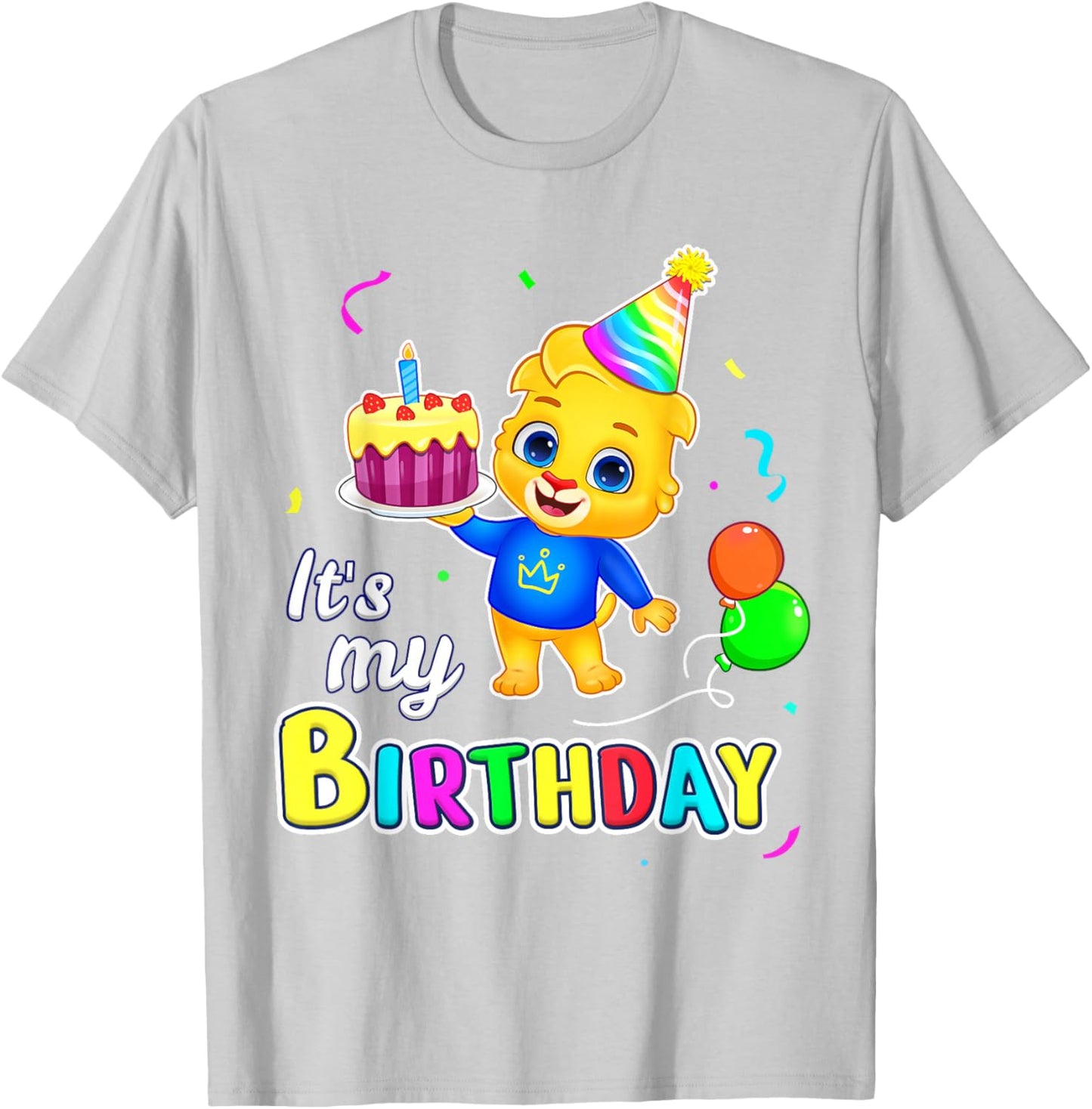 It’s My Birthday | Celebrate with Lucas | Happy Birthday Small T-Shirt - T-Shirt | Ash
