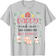 Daddy Dad 2nd Birthday Oink Moo Cockadoodle Doo Second Bday T-Shirt - T-Shirt | Ash
