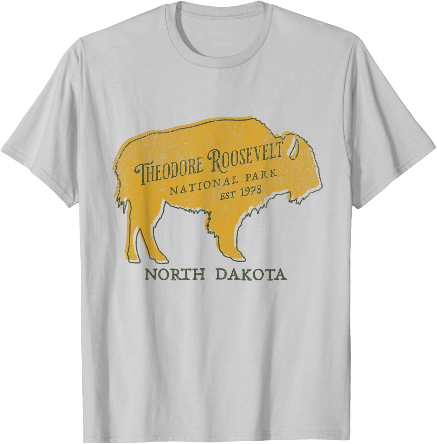 Theodore Roosevelt National Park T-Shirt - T-Shirt | Ash