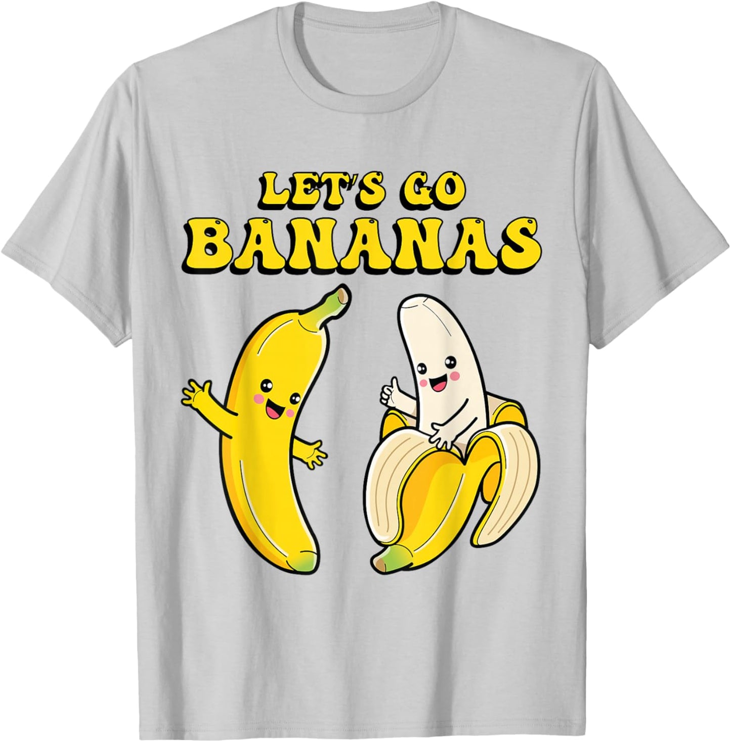 Kids Banana Funny Costume Let's Go Bananas Cute Boys Girls T-Shirt - T-Shirt | Ash
