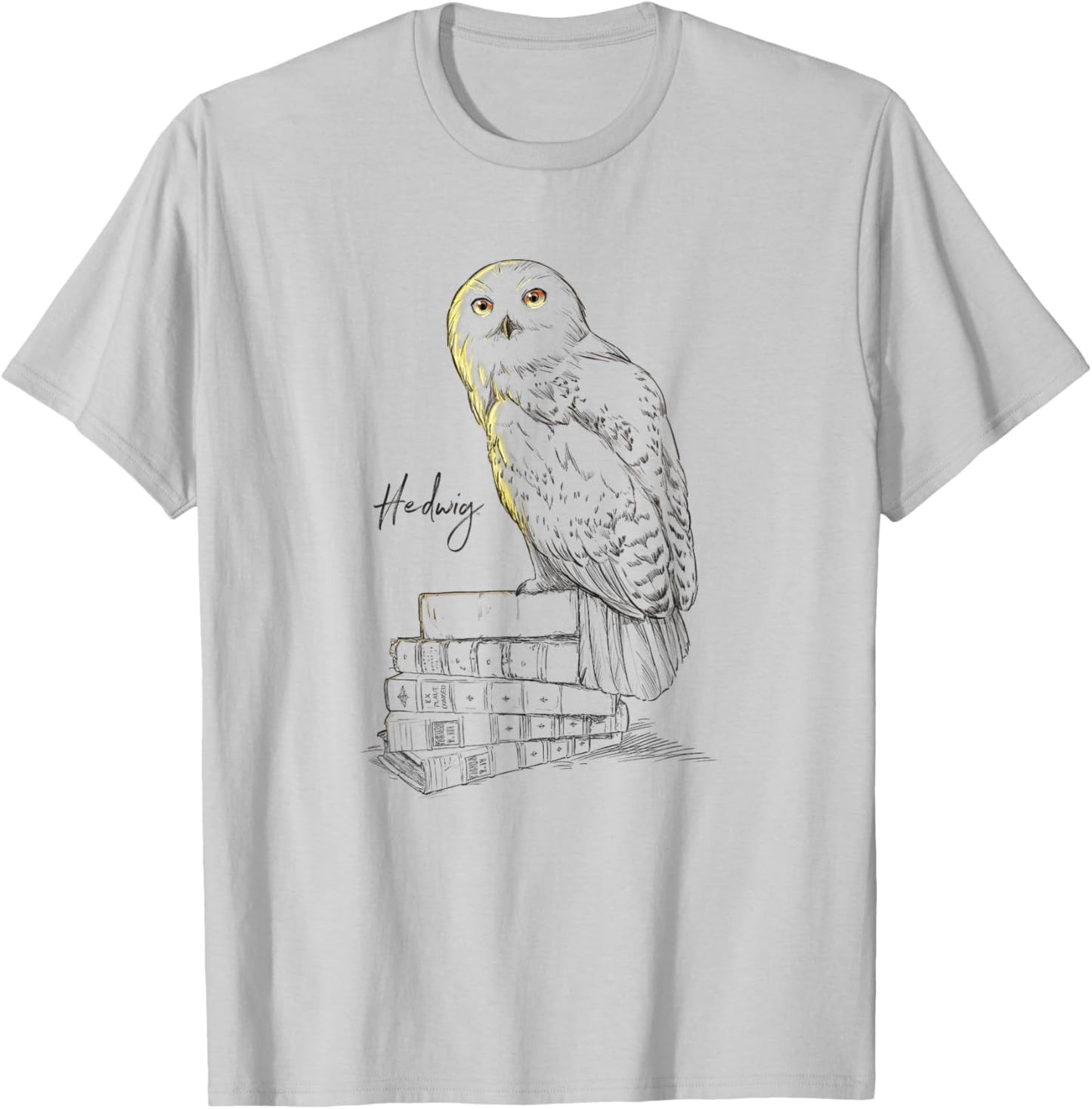 Harry Potter Hedwig Harry's Pet Owl Sketch Chest Portrait T-Shirt - T-Shirt | Ash