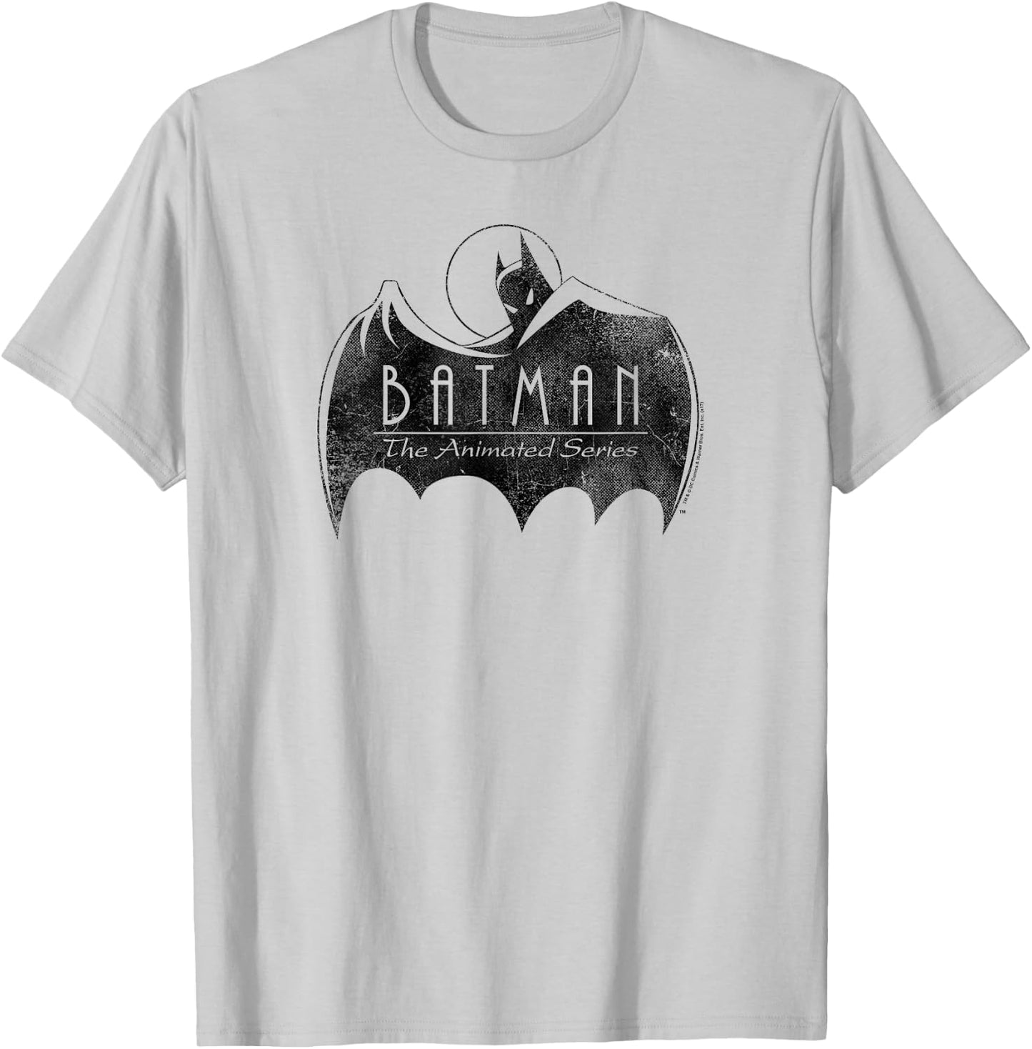 Batman: The Animated Series One Color Logo T-Shirt - T-Shirt | Ash