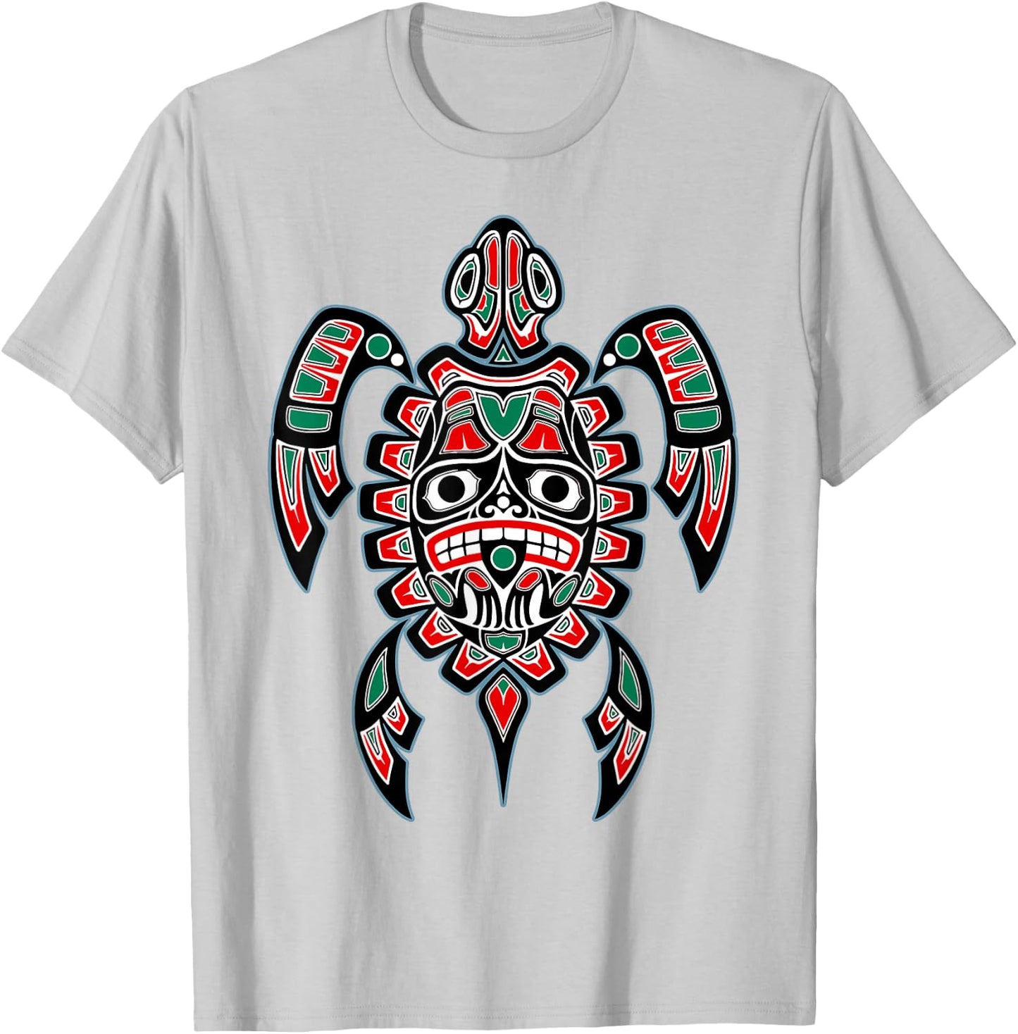 Turtle Haida Native American Indian Pride Tlingit Men Women T-Shirt - T-Shirt | Ash
