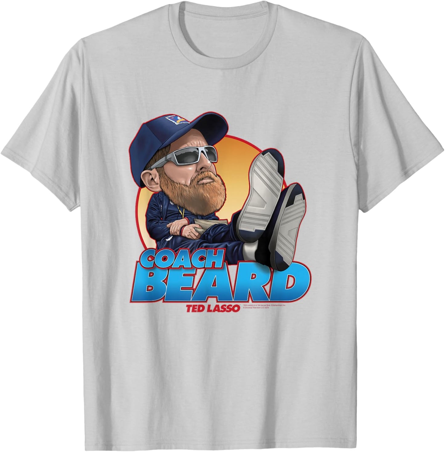 Ted Lasso Bobblehead Coach Beard T-Shirt - T-Shirt | Ash