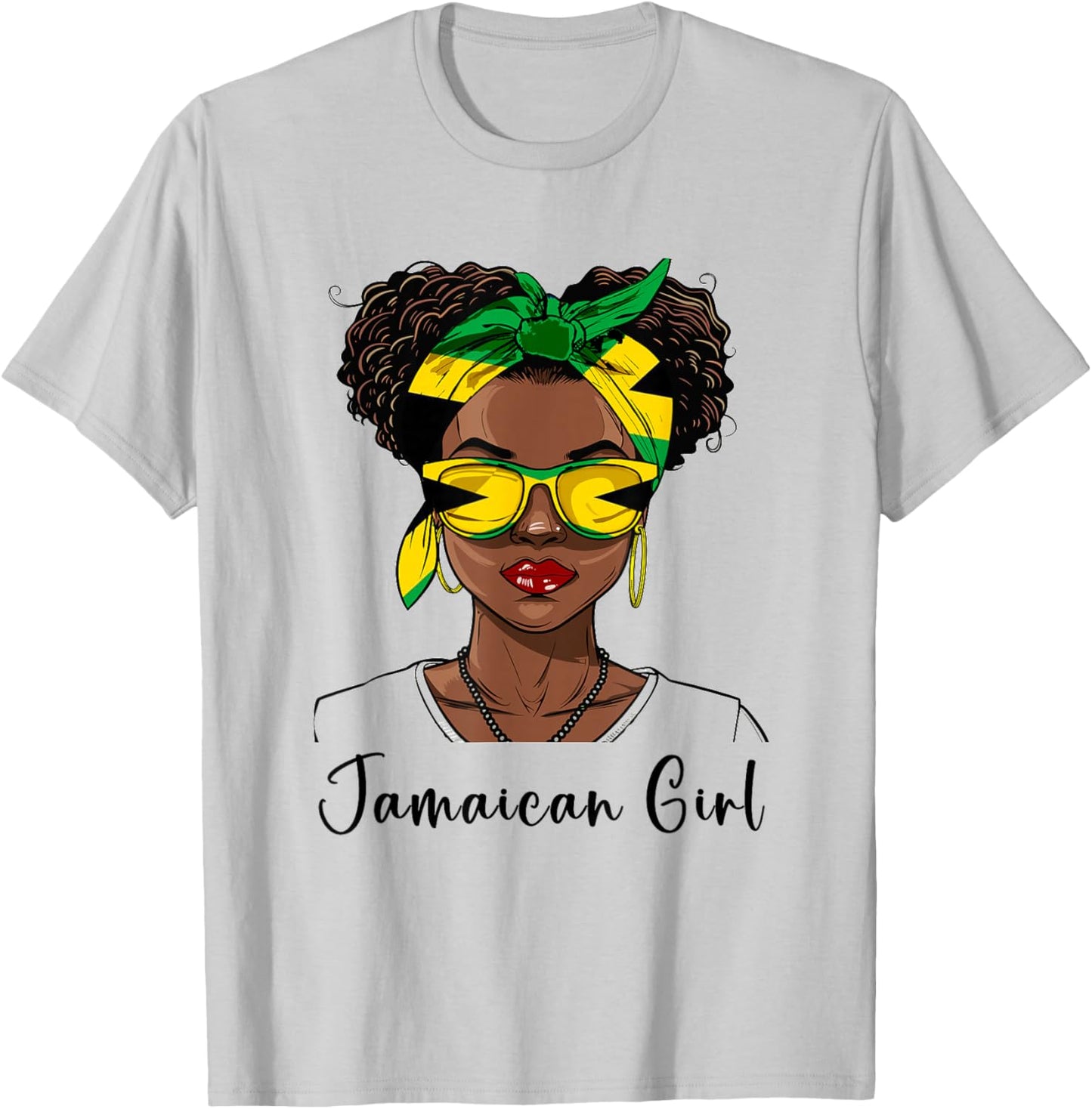 Jamaica Flag Outfit for Woman Girl Souvenirs Jamaican T-Shirt - T-Shirt | Ash