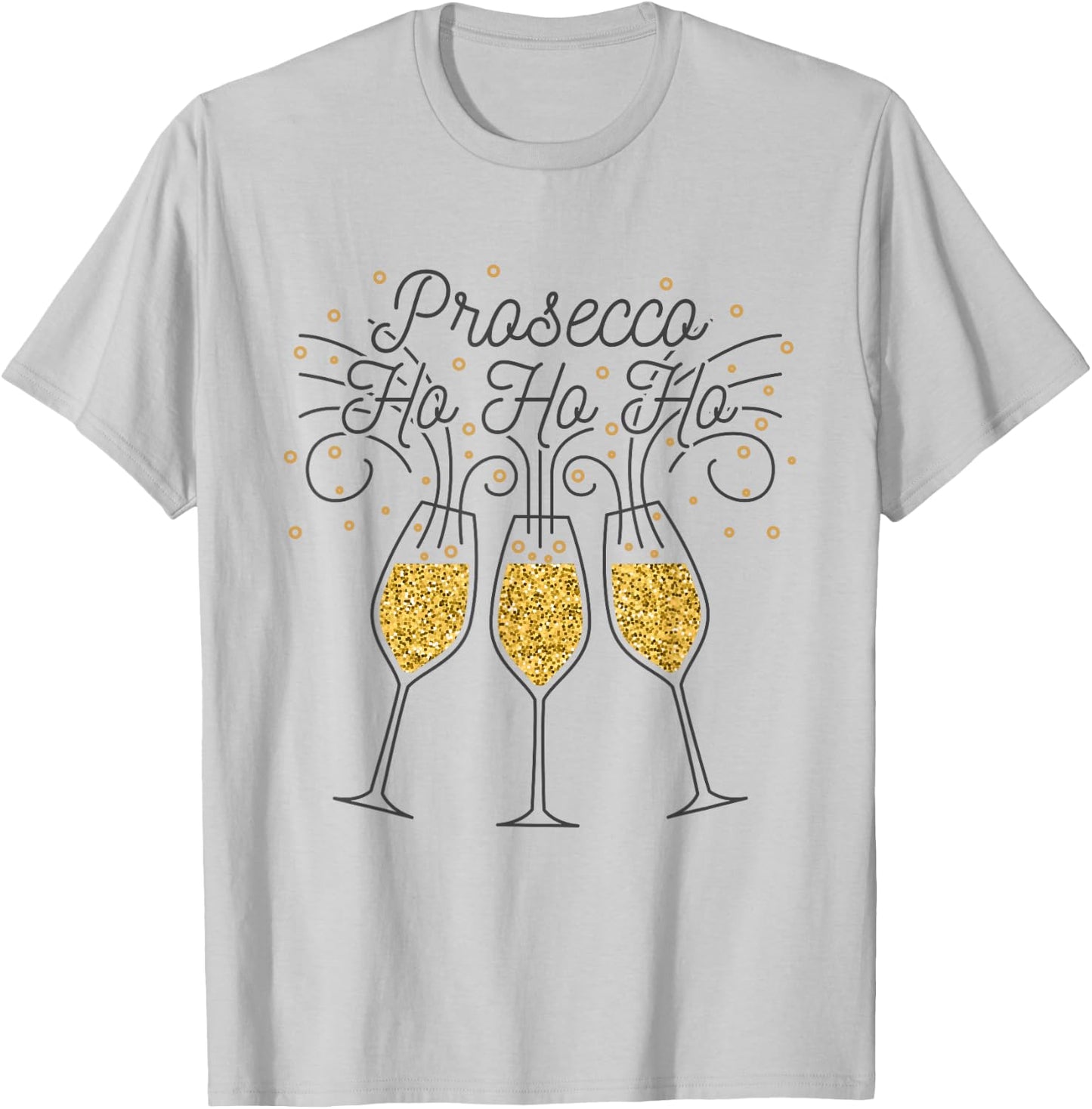 Prosecco Ho Ho Ho T-Shirt - T-Shirt | Ash